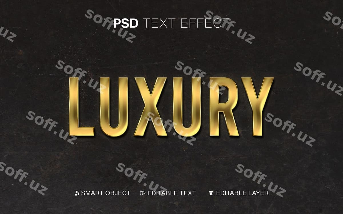 Matn effekti hashamati | Text effect luxury