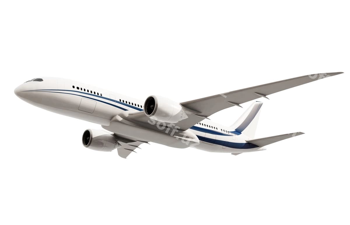 Uch o'lchovli samolyot tasviri | Three dimensional imageof airplane