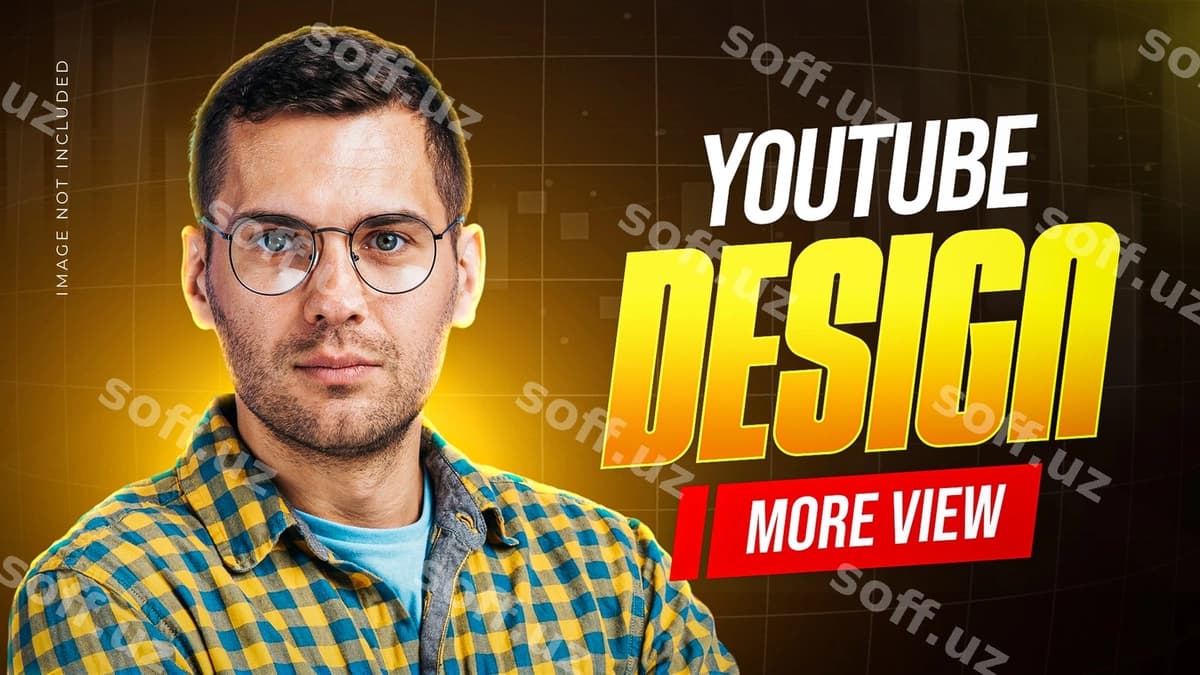 Zamonaviy YouTube miniatura dizayn shabloni | Trendy youtube thumbnail design template