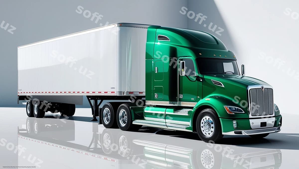 Yuk avtomobili logotipi oq fon | Truck logo white background