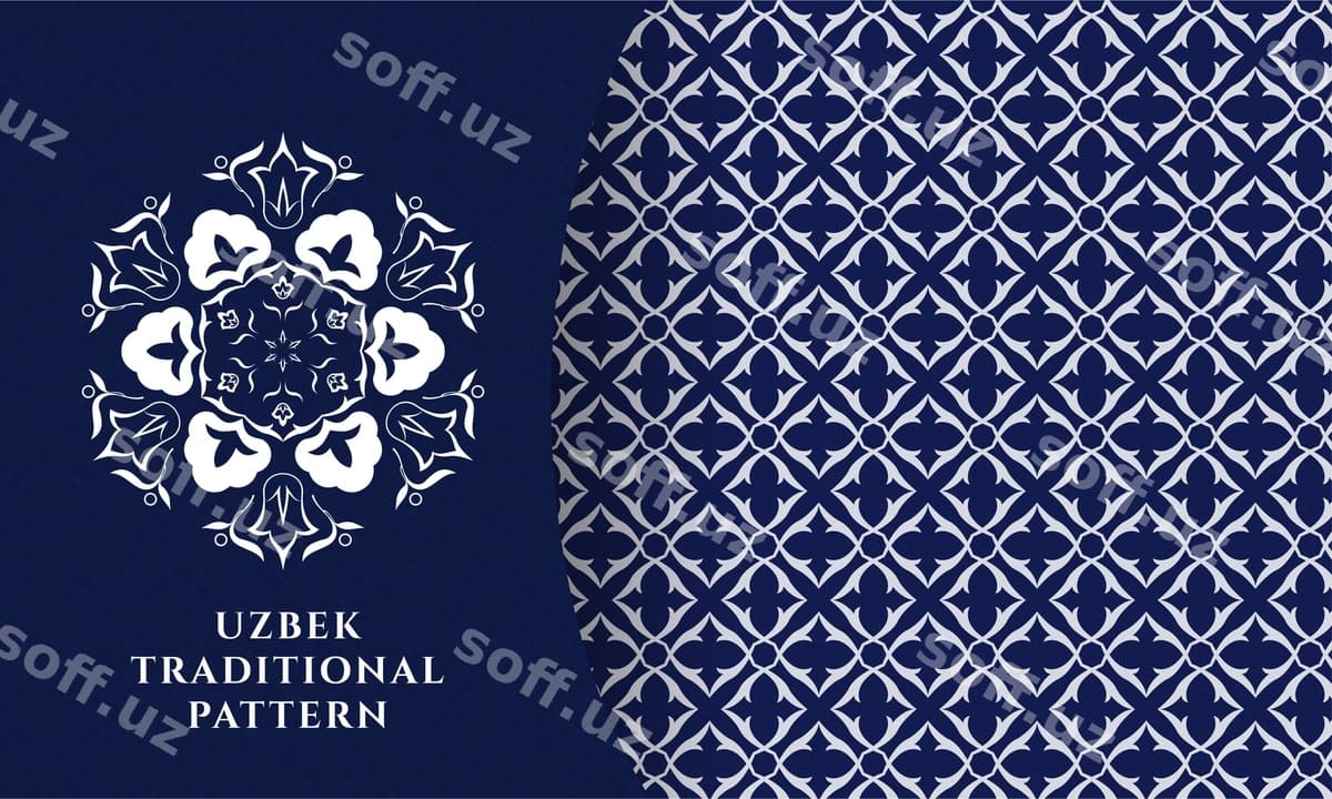 Oʻzbek anʼanaviy naqshı | Uzbek traditional pattern
