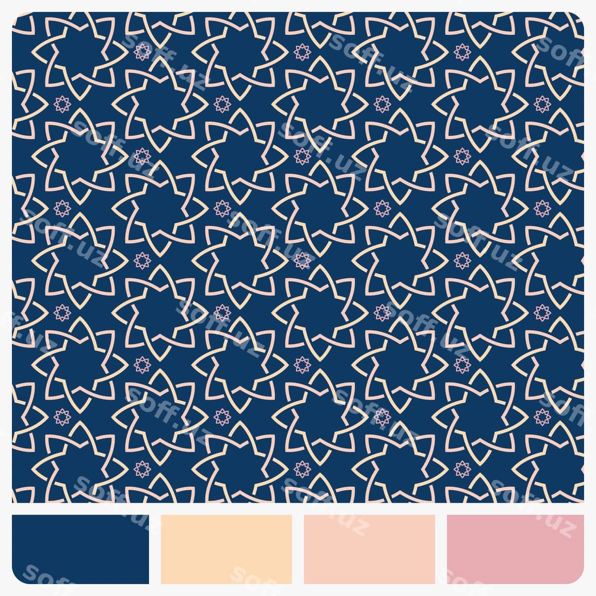 Vektor bofsiz geometric naqsh | Vector seamless geometric pattern