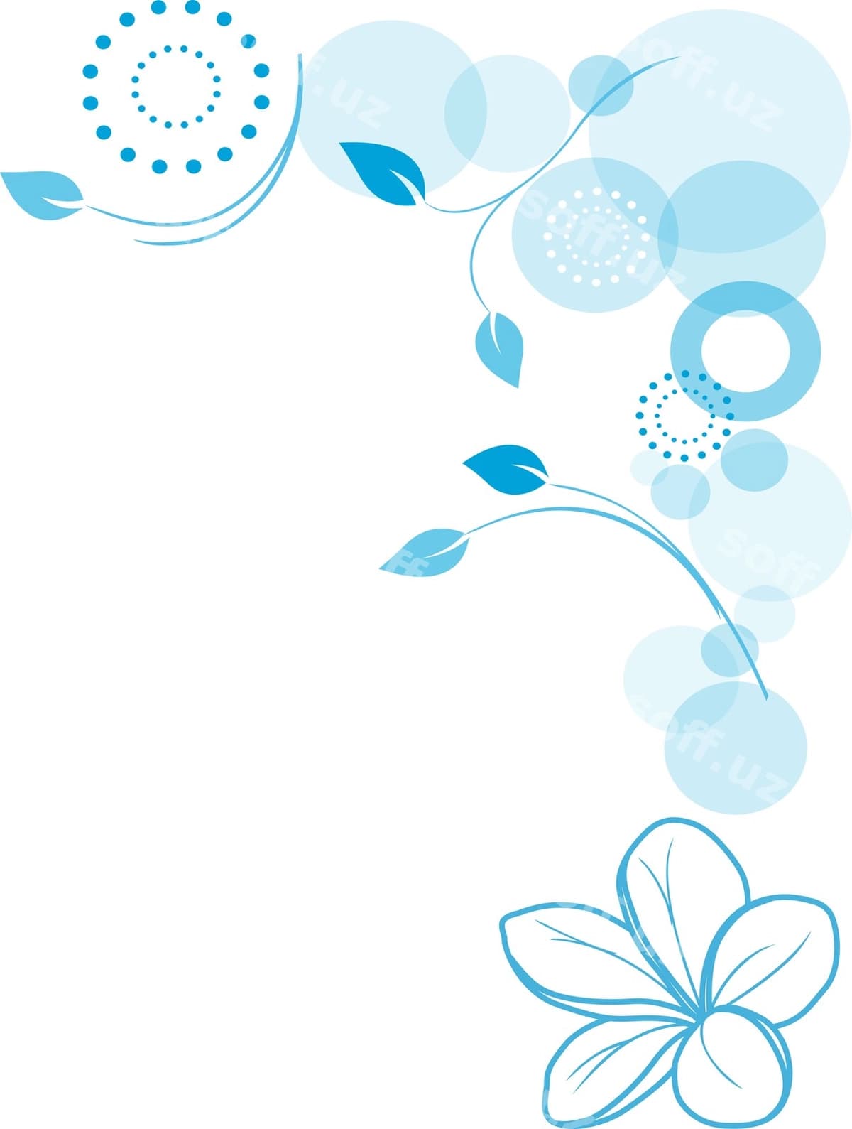 Binafsha gulli aylanma dizayn | Vibrant floral swirl design