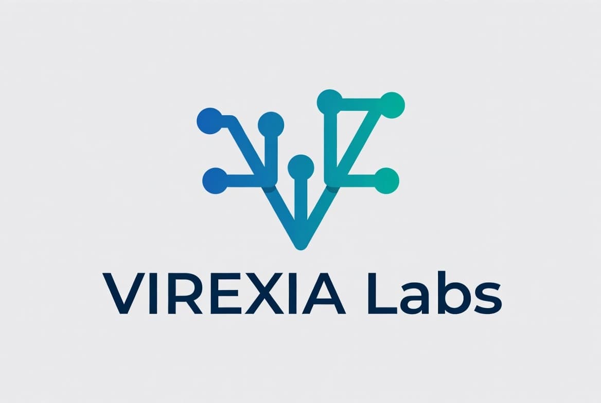 VIREXIA Labs – Zamonaviy texnologik startup logosi