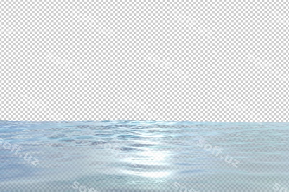 Suv to'lqiqi yuzi ajraltirilgan 3D render | Water ripples surface isolated 3d render