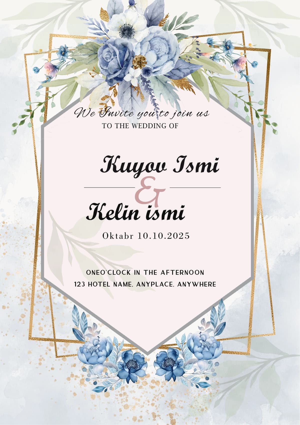 To'ylar uchun Taklifnoma