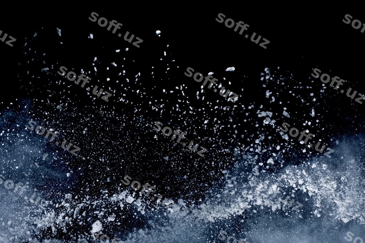 Oq porxona vzriv qora fon | White powder explosion black background