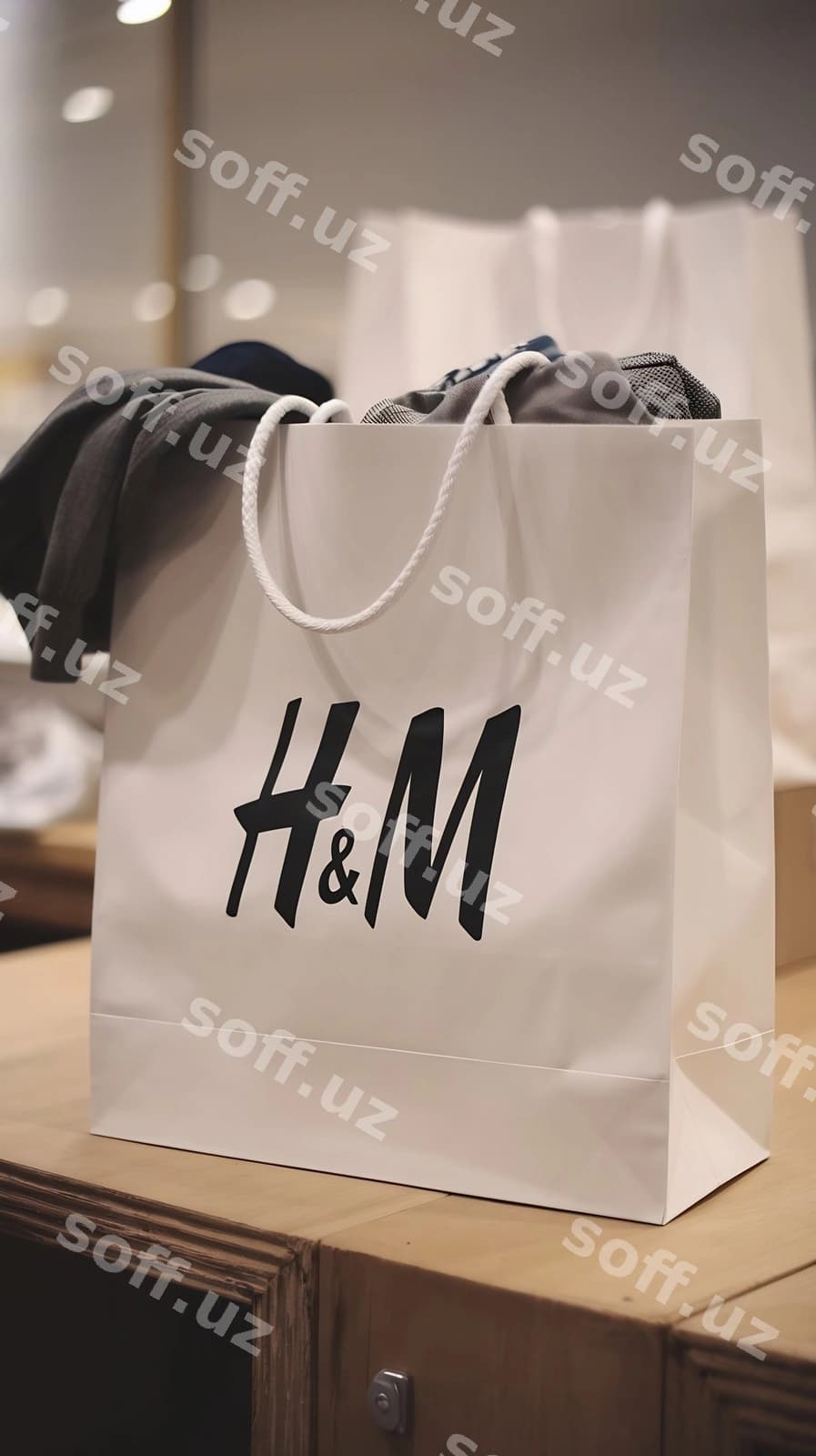 Oq xarid sumka | White shopping bag
