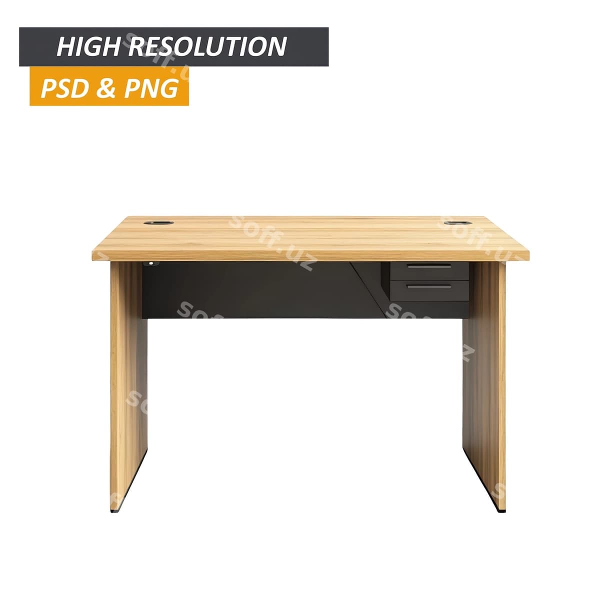 Jualidagi stol | Wooden desk with drawer
