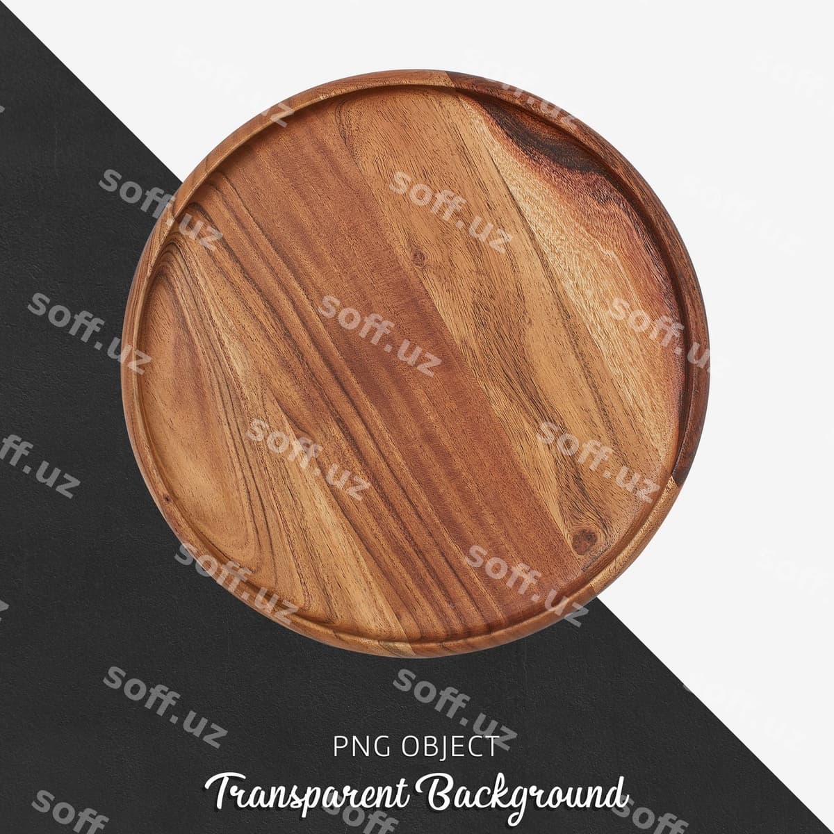 Yog'ochli servet doskasi shaffof | Wooden serving board transparent