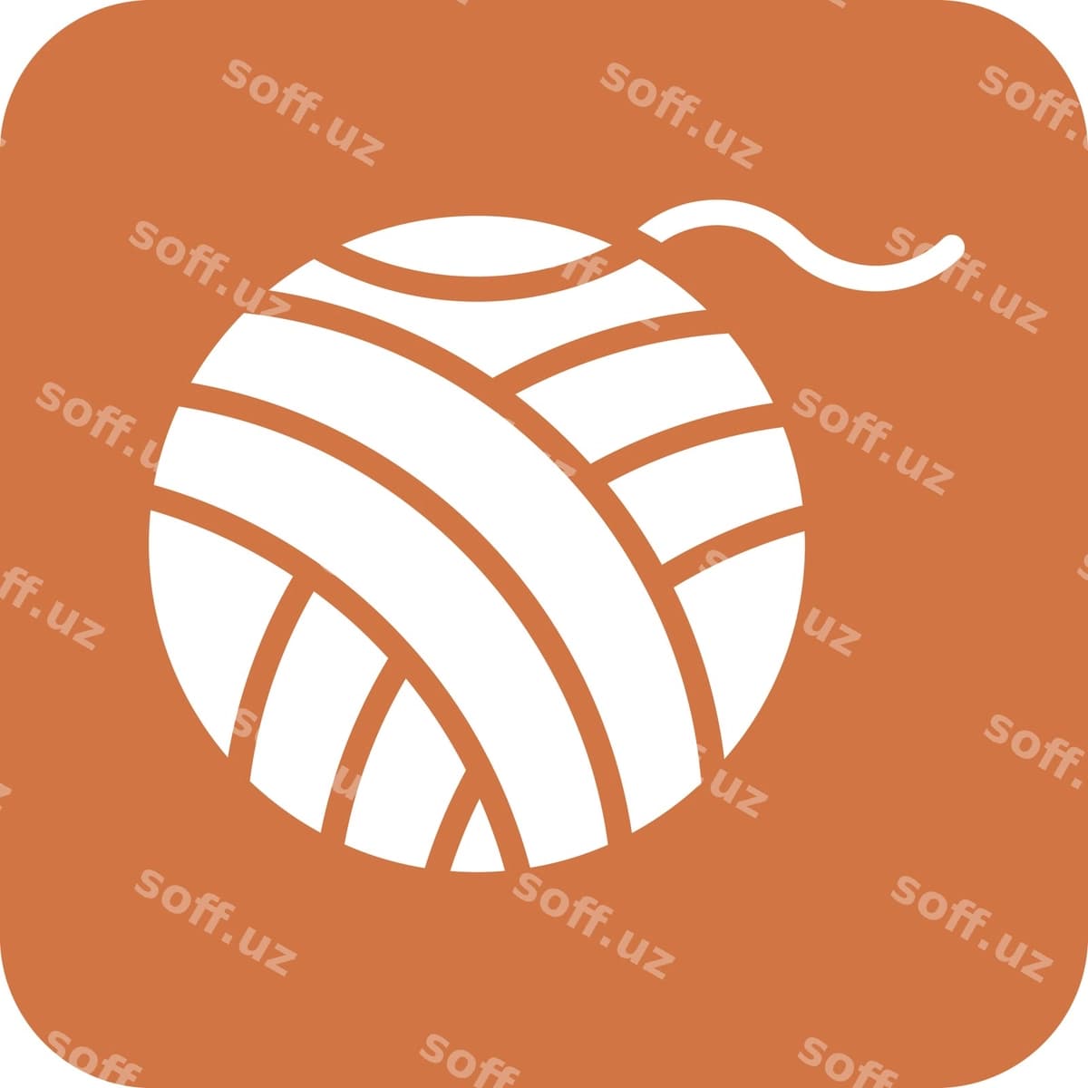 Ip tayyosi ikonası uslubi | Wool ball icon style