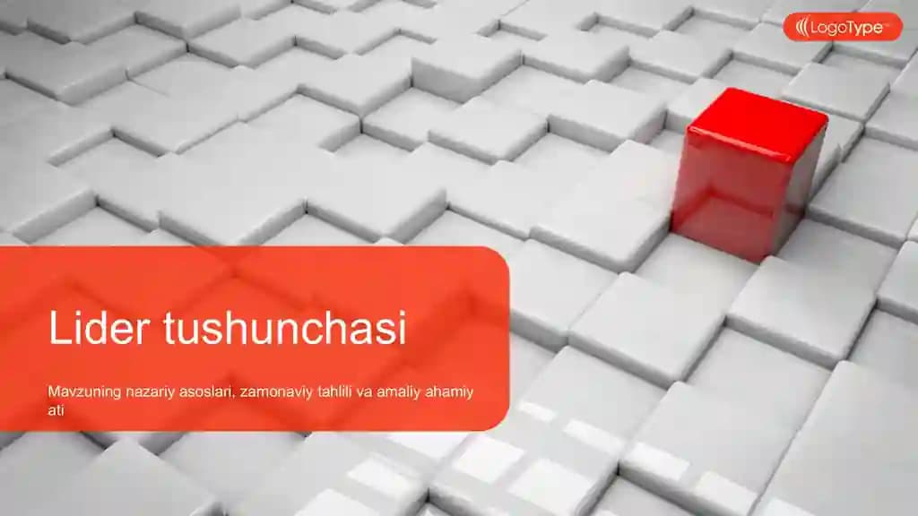 Lider tushunchasi Taqdimoti (33 Slayd)
