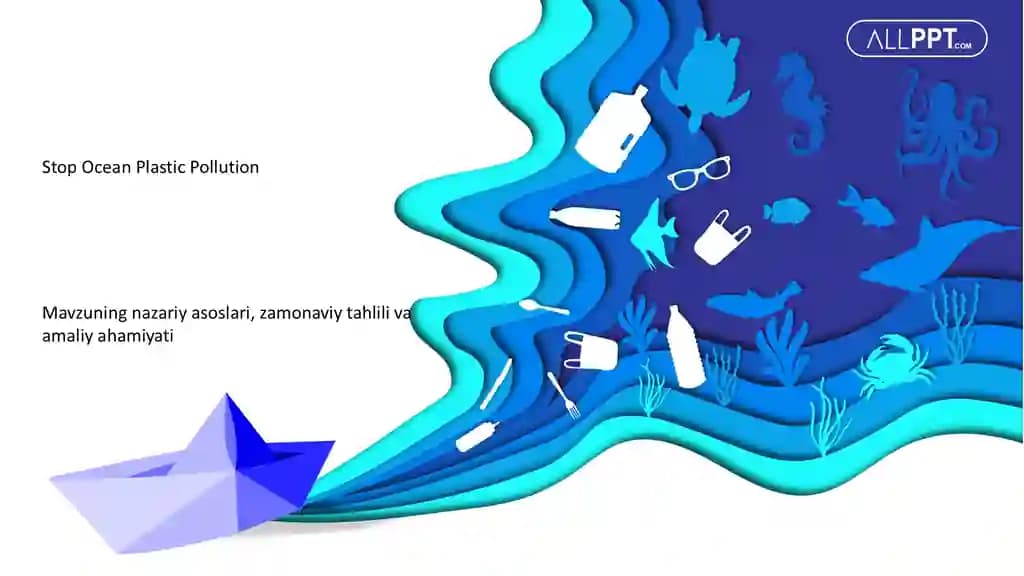 Stop Ocean Plastic Pollution Taqdimoti (48 Slayd)