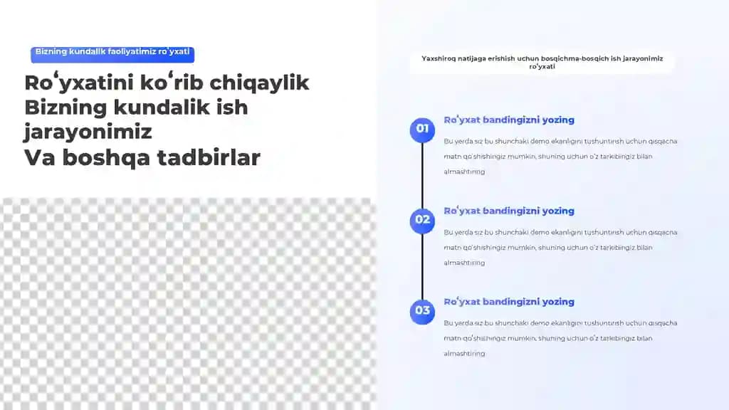 Bepul ish oqimi taqdimoti slayd shabloni Taqdimoti (12 Slayd)