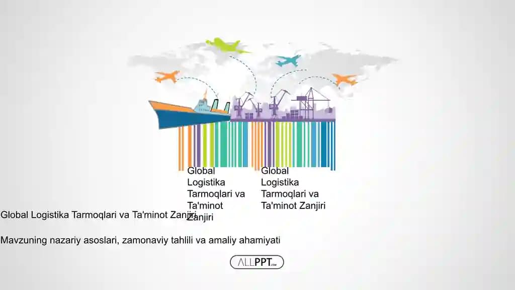 Global Logistika Tarmoqlari va Ta'minot Zanjiri Taqdimoti (48 Slayd)