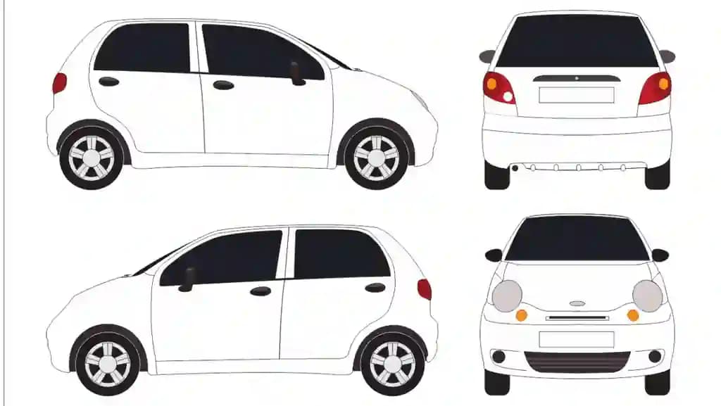 "Matiz" avtomobili CorelDraw