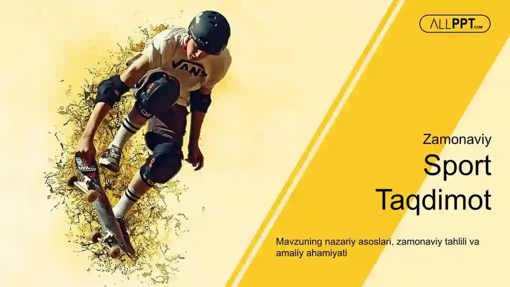 Skateboard Jump Taqdimoti (48 Slayd)