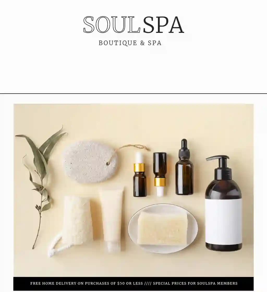 SPA salon Catalog Shablon