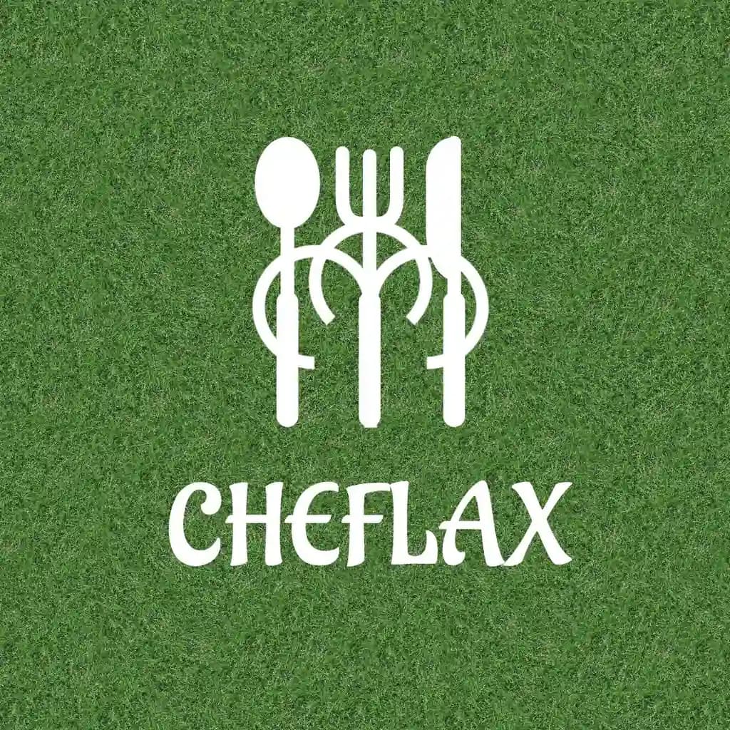 Chef oshpazlar uchun logo ajoyib va mayin fonda yasalgan logotiv
