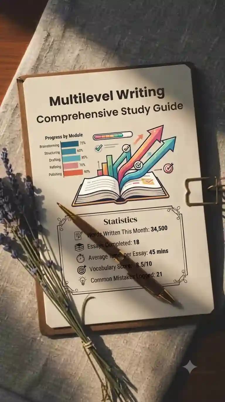 Multilevel writing full universal shablon
