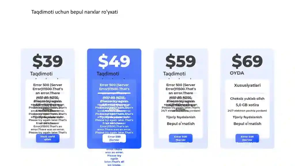 Taqdimoti uchun bepul narxlar ro'yxati Taqdimoti (11 Slayd)