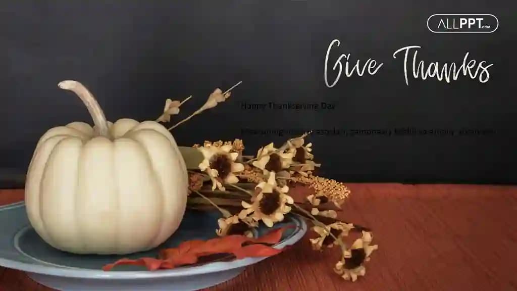 Happy Thanksgiving Day Taqdimoti (48 Slayd)