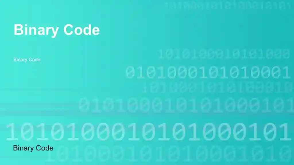 Binary Code Taqdimoti (36 Slayd)