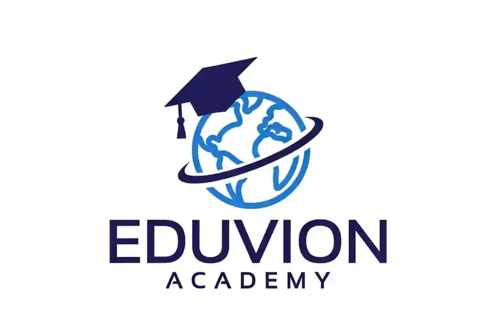 EDUVION Academy – O‘quv markazi uchun professional logo