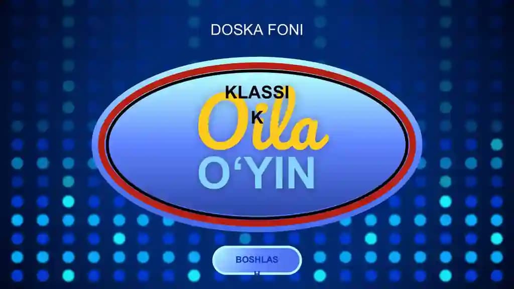 Interaktiv O'yinlar Uchun Tablo va Hisob Taqdimoti (17 Slayd)