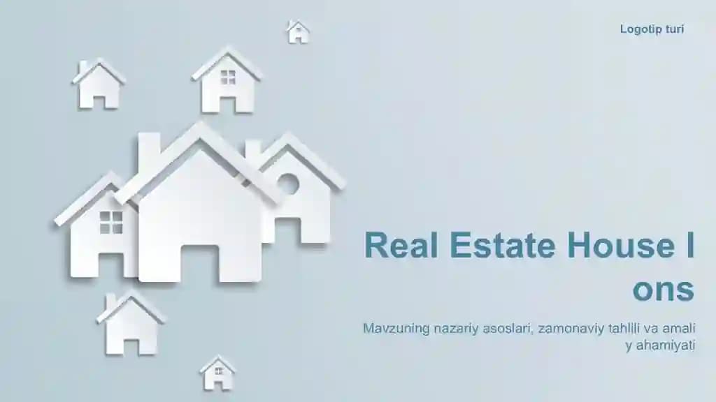 Real Estate House Ions Taqdimoti (36 Slayd)