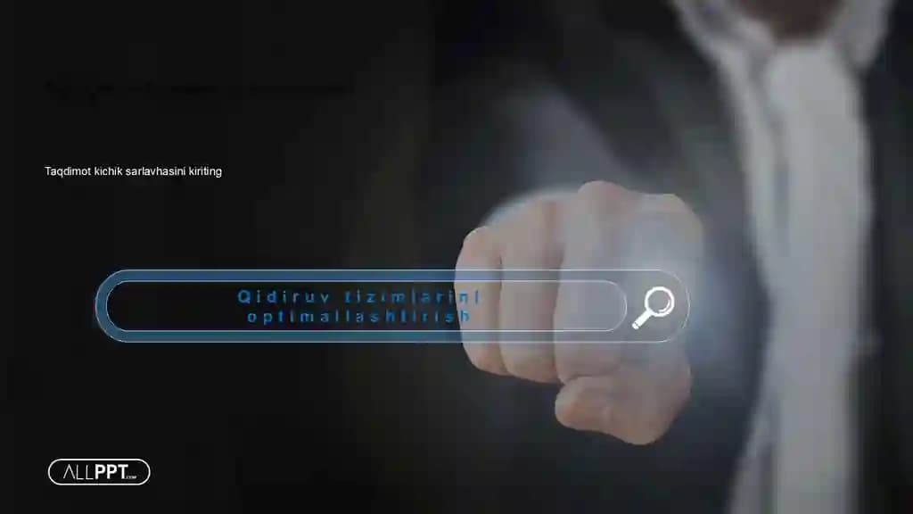SEO Qidiruv Tizimlarini Optimallashtirish Taqdimoti (48 Slayd)