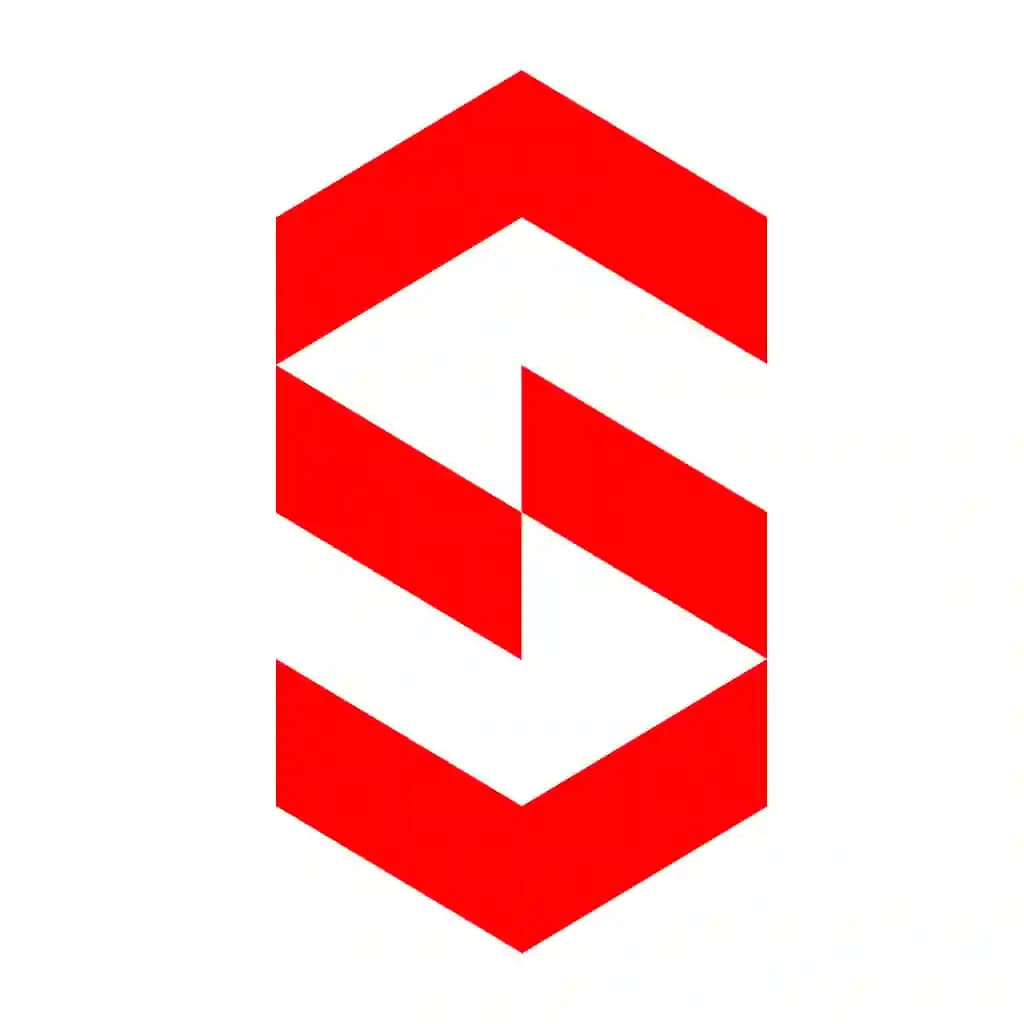 S letter logo. S harifiga logotip