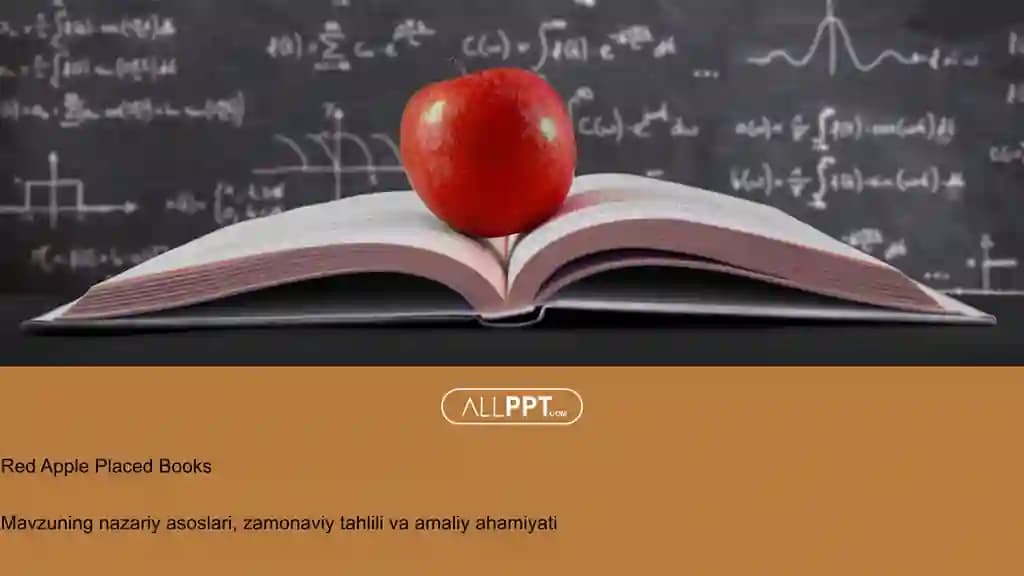 Red Apple Placed Books Taqdimoti (48 Slayd)