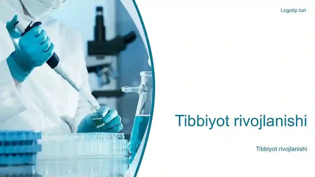 Tibbiyot rivojlanishi Taqdimoti (35 Slayd)