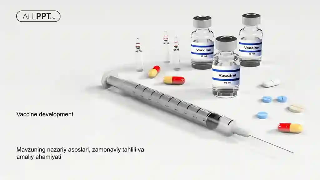 Vaccine development Taqdimoti (48 Slayd)