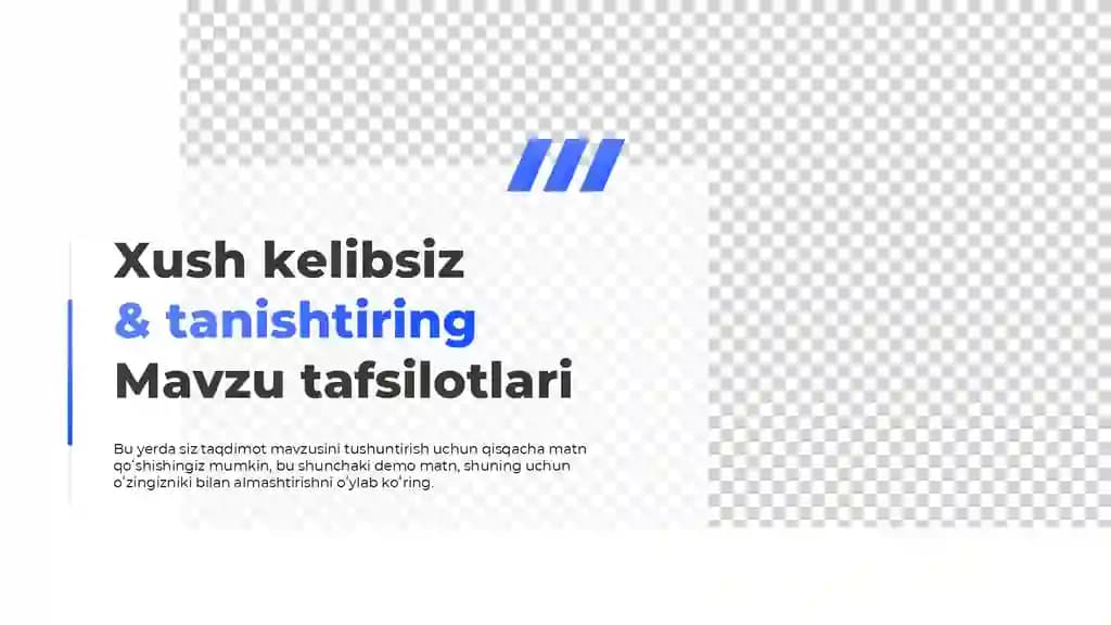 Zamonaviy Mavzuga Kirish Taqdimoti (10 Slayd)