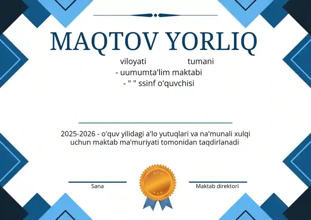 Maqtov yorliq