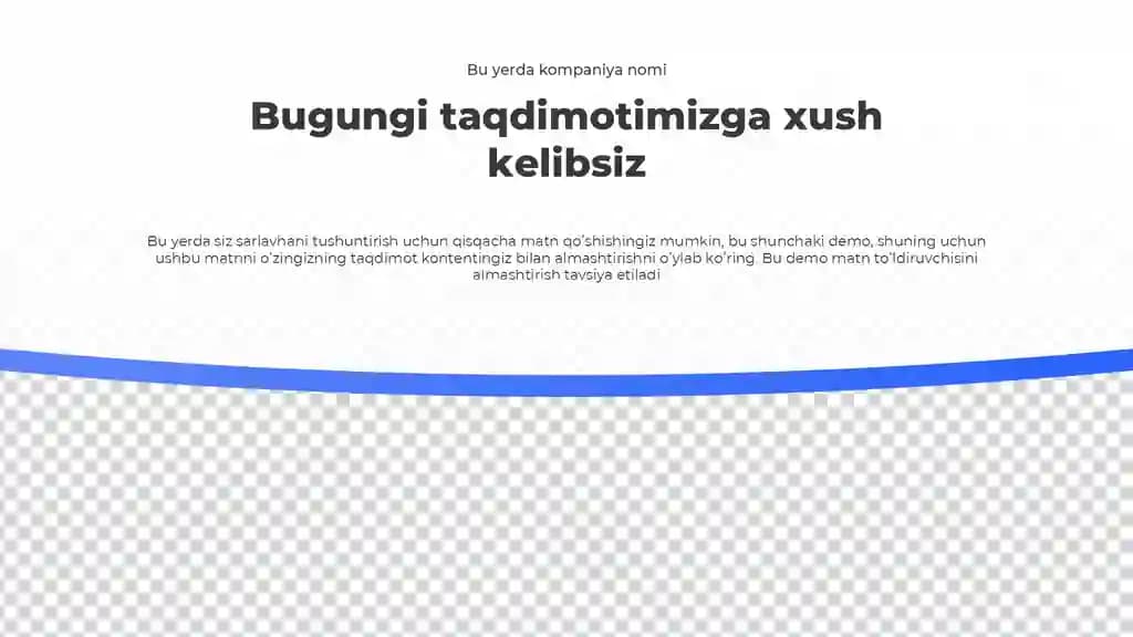 Zamonaviy Sarlavha Taqdimoti (10 Slayd)