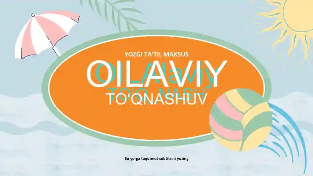 Yozgi Ta'til va Dam Olish Viktorinasi Taqdimoti (18 Slayd)