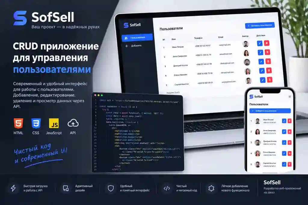 CRUD User Management — JavaScript