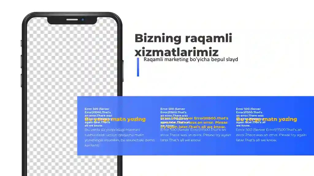 Raqamli marketing bo'yicha bepul slayd Taqdimoti (10 Slayd)