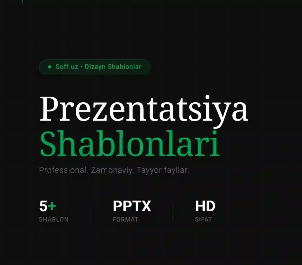 Ta'lim Prezentatsiya Shabloni