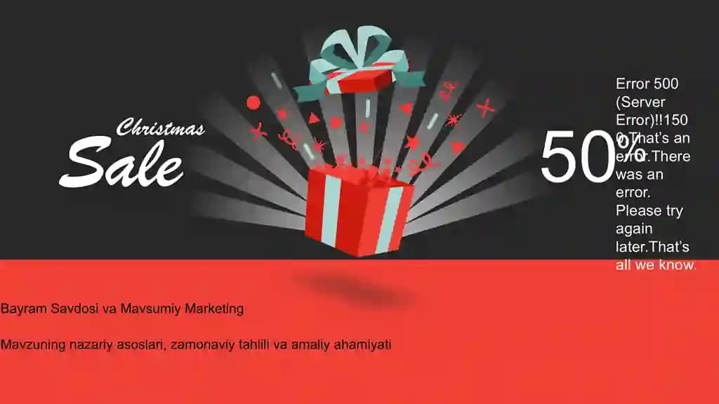 Bayram Savdosi va Mavsumiy Marketing Taqdimoti (48 Slayd)