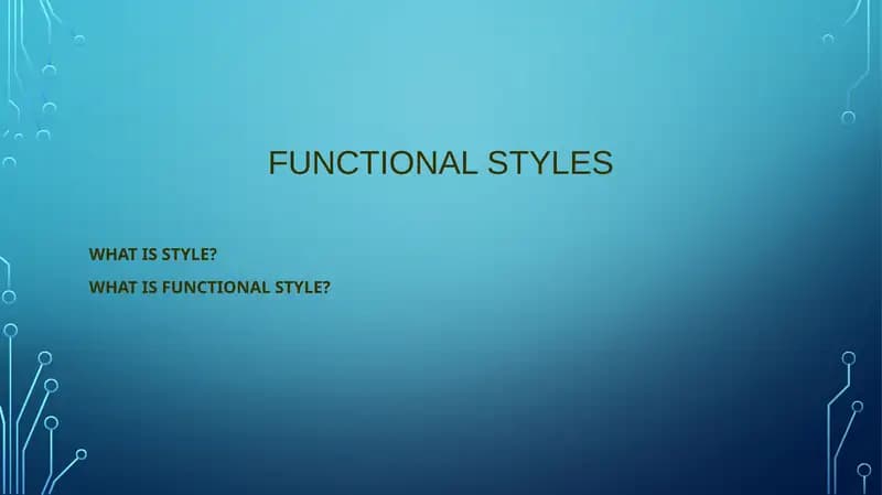 Funktsional uslublar