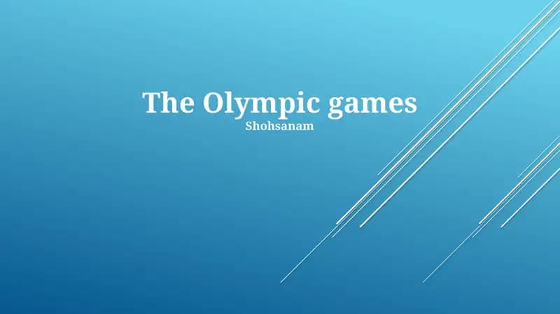 the olimpic games