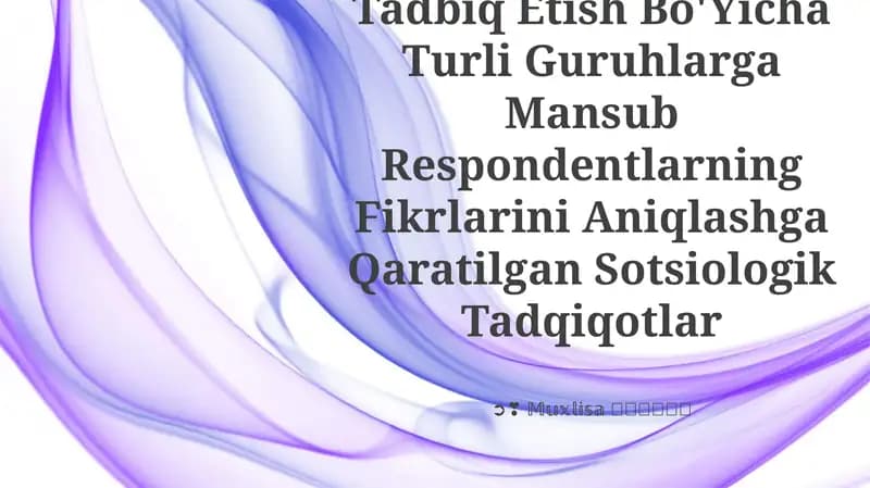 Integratsiyalashgan ta'limni amaliyotga tadbiq etish jarayonida turli guruhlarga mansub respondentlarning fikrlarini aniqlash uchun sotsiologik tadqiqotlar muhim ahamiyatga ega
