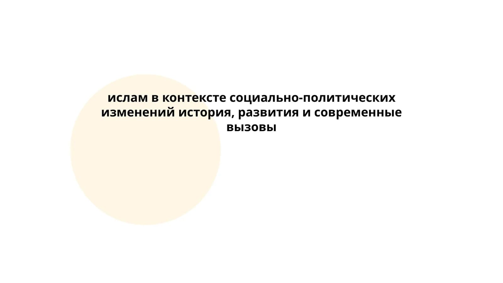 История возникновения и распространение ислама, его влияние на культурные достижения и политические структуры