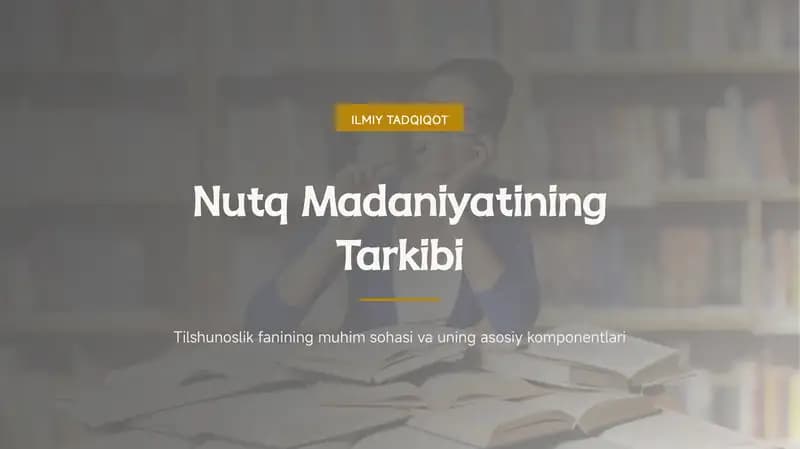 nutq madaniyati