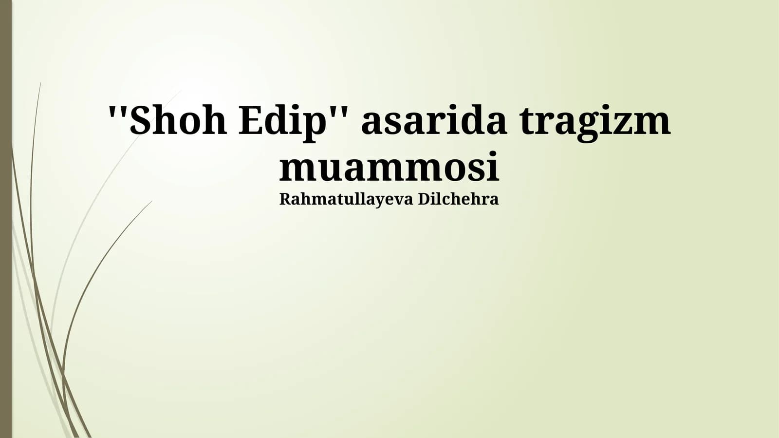 Shoh Edip asari haqida