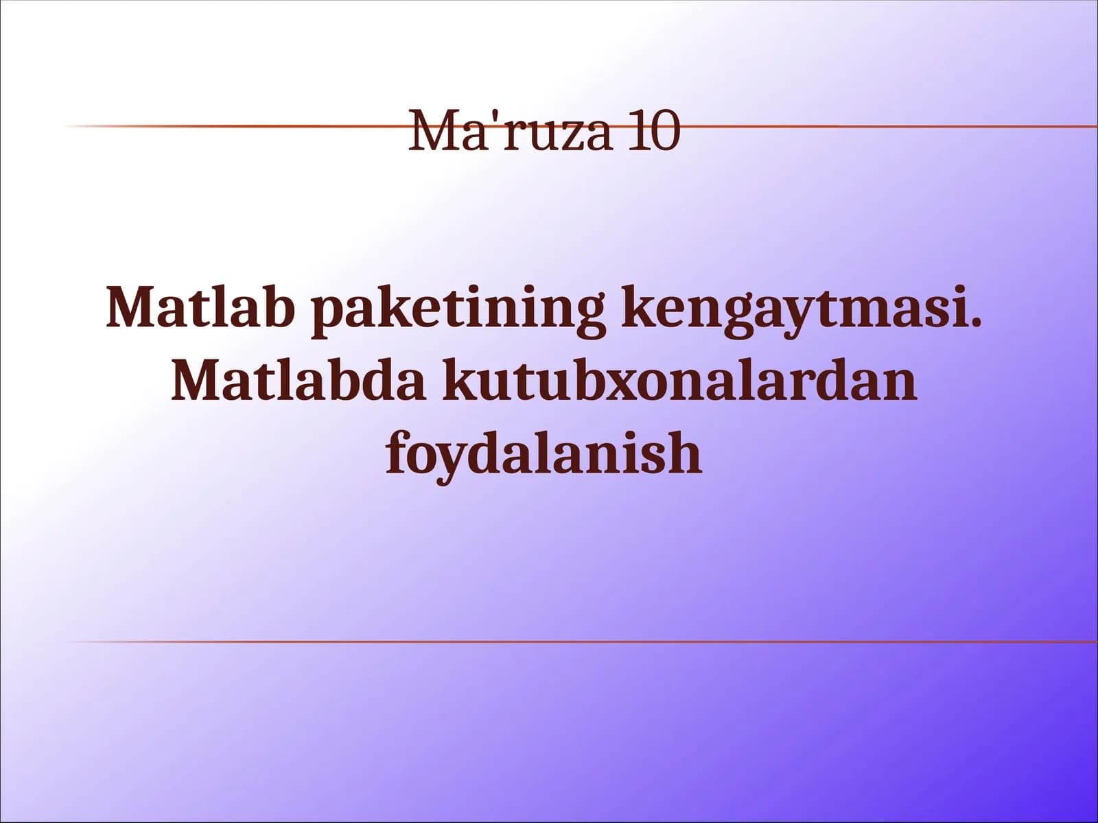 matlab paketikining kengaytmasi